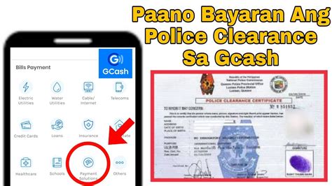 how to pay national police clearance via gcash